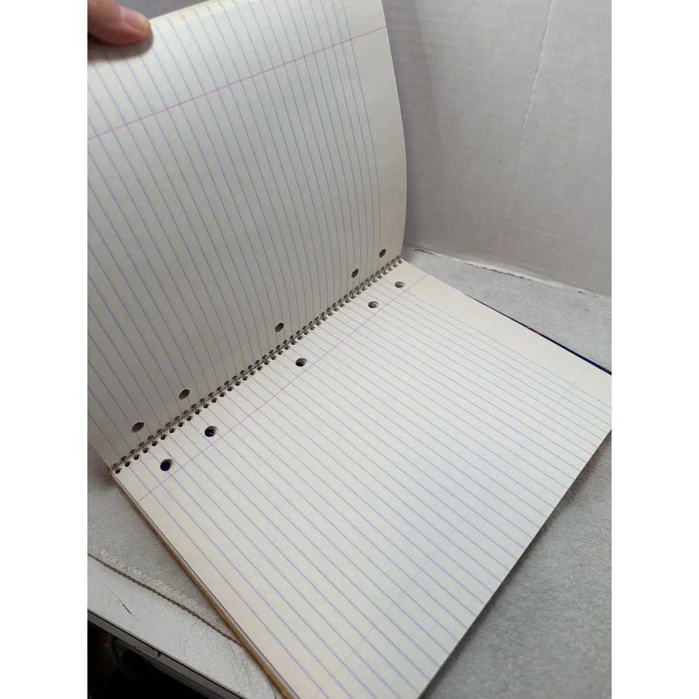 Top Flight Class Notes Notebooks Unisex OS Purple Blue Vintage 90s‎ 2pk 70ct